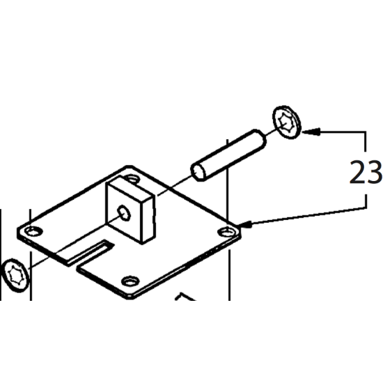 23 - Retaining plate assembly